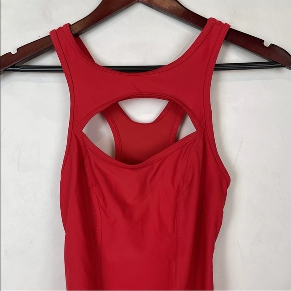 CHROMAT SALDANA RACERBACK ONE-PIECE SWIMSUIT SIZE Small RED cutout Bathingsuit - Picture 7 of 8